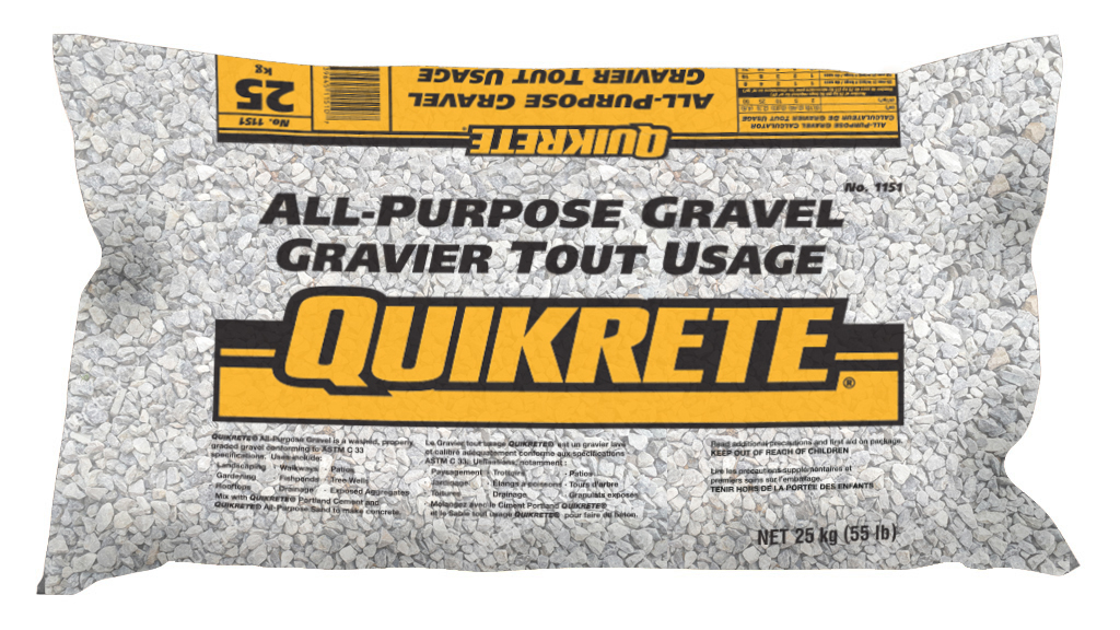 QUIKRETE® All Purpose 3/8″ Gravel – Target Products Ltd.